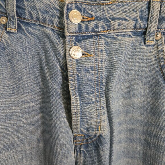 Free People We The Free Crossroads Mid Rise Slim Straight Barrel Jeans Size 30 - Picture 12 of 16